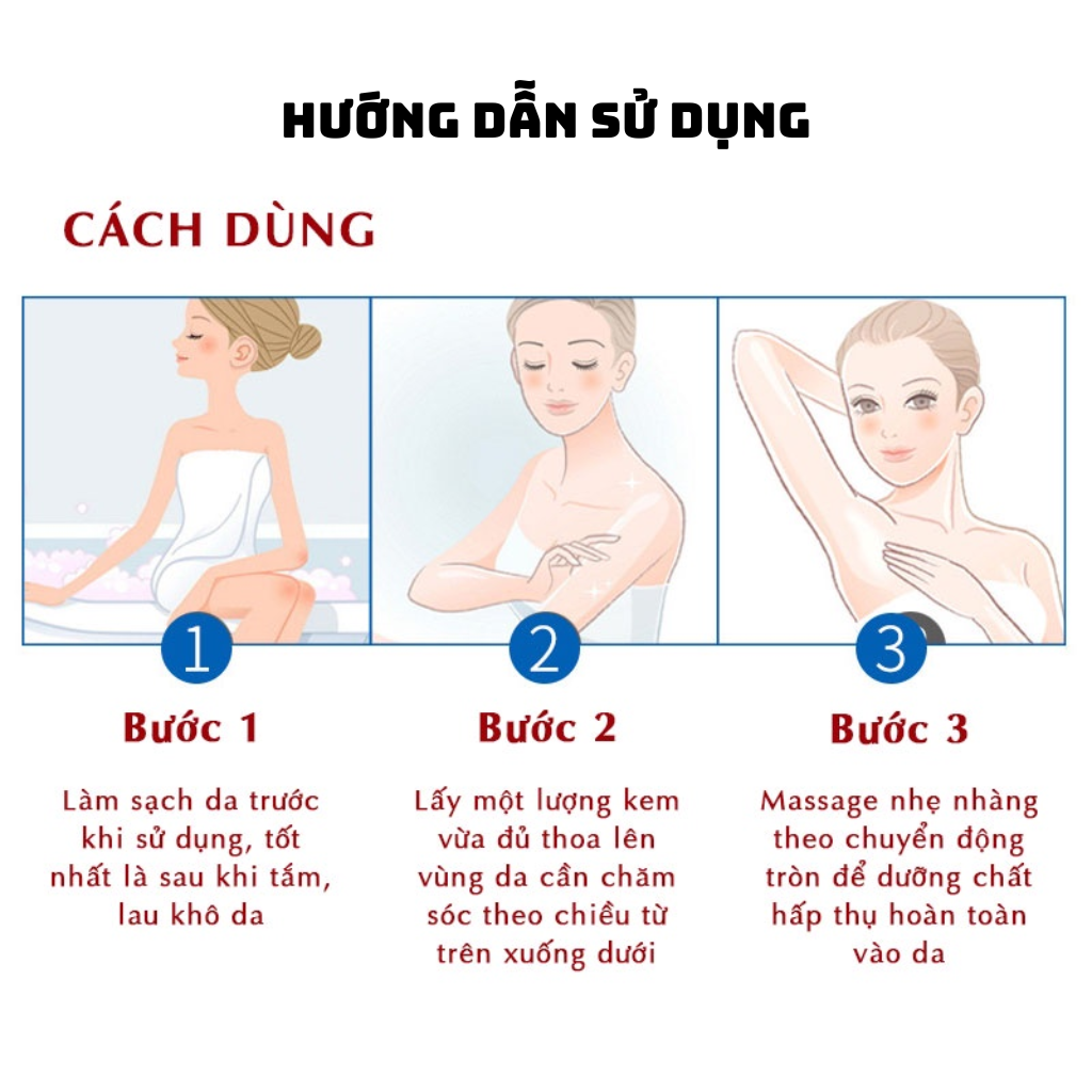 Kem Body Dưỡng Trắng Da Toàn Thân VIP Vàng OLY HT Chính Hãng 80g