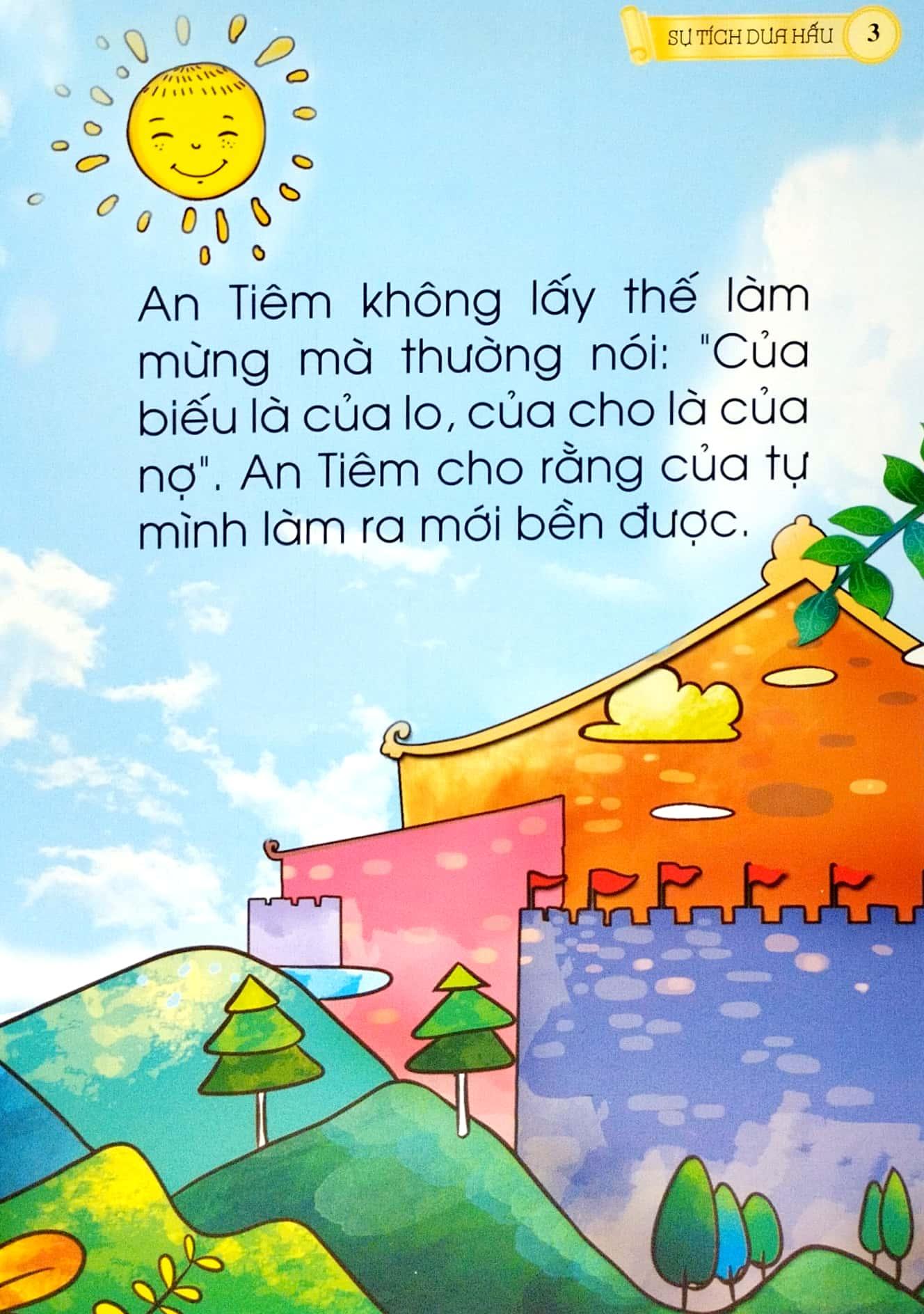 Cổ Tích Việt Nam Chữ To Cho Bé Tập Nói, Tập Đọc - Sự Tích Dưa Hấu