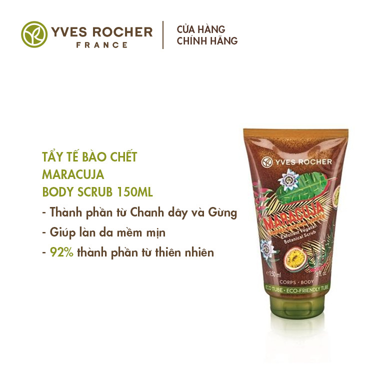 Tẩy tế bào chết phiên bản giới hạn Yves Rocher Maracuja Body Scrub