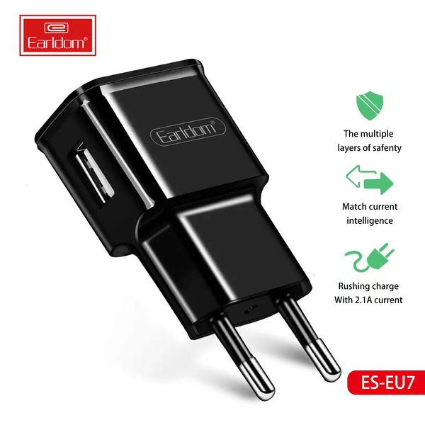 Bộ Sạc Điện Thoại Micro USB Earldom ES-EU7 (Màu Ngẫu Nhiên) - Hàng Chính Hãng