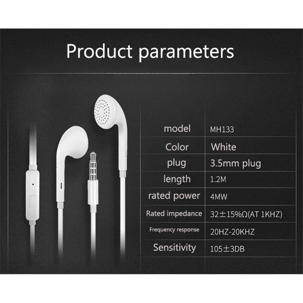 3.5mm Waterproof Wired Earphones With Microphone Volume Control Music Gaming In-ear Sport Headset Earbuds