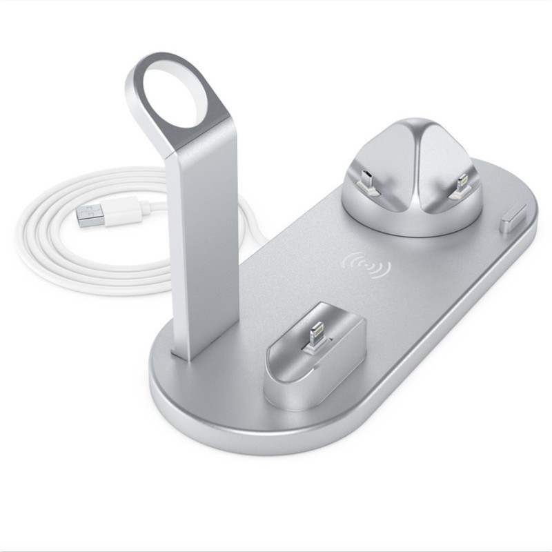 Sạc không dây cho nhiều thiết bị đồng hồ thông minh, điện thoại, dành cho Airpod với nhiều loại đầu sạc khác nhau