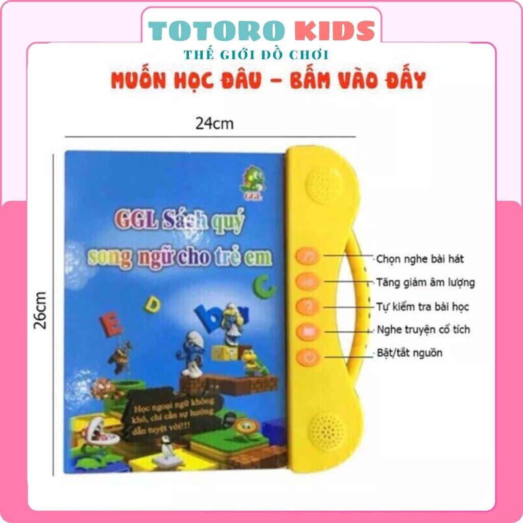 Sách quý điện tử học tập dậy nói song ngữ cho trẻ em bé các chủ đề  kích thước 30×30 cm