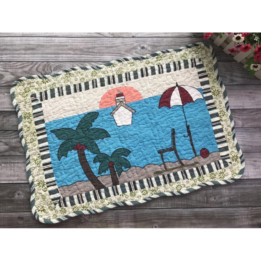 Thảm The beach - Green - TCC153