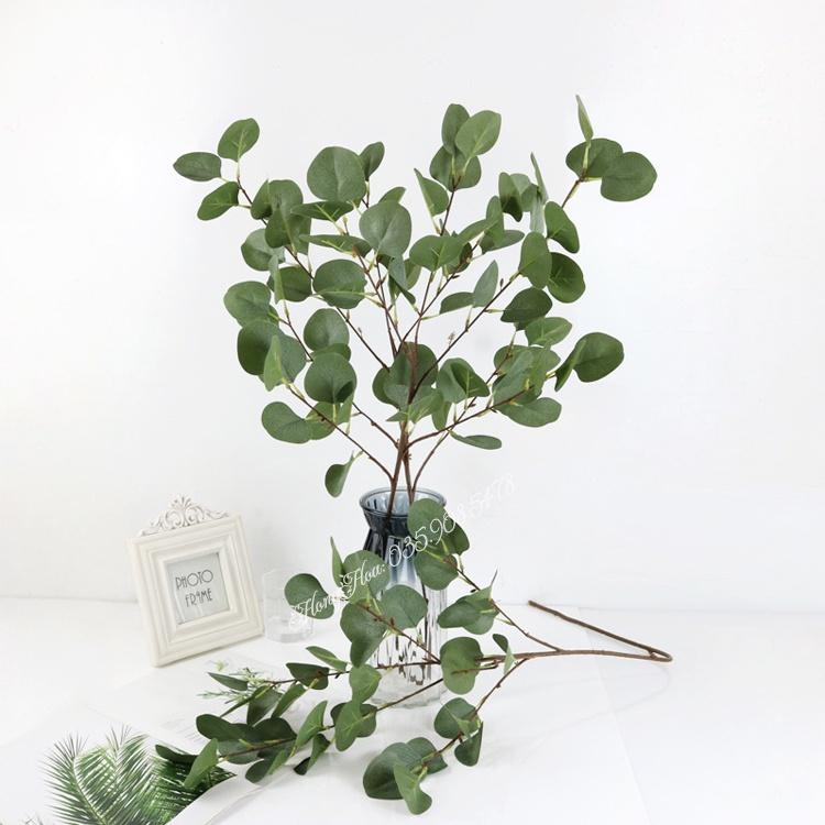 Cành Lá Táo Giả dài 60cm 5 nhánh lá to loại đẹp