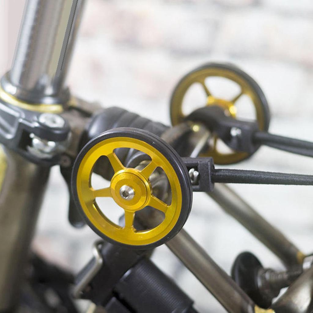 Premium Folding Bike Easy Wheels Modified Easywheel for Brompton