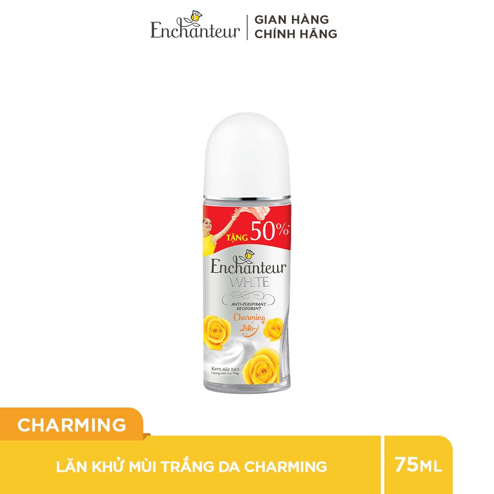 Lăn khử mùi trắng da Enchanteur Charming/Sensation/Delightful 75ml