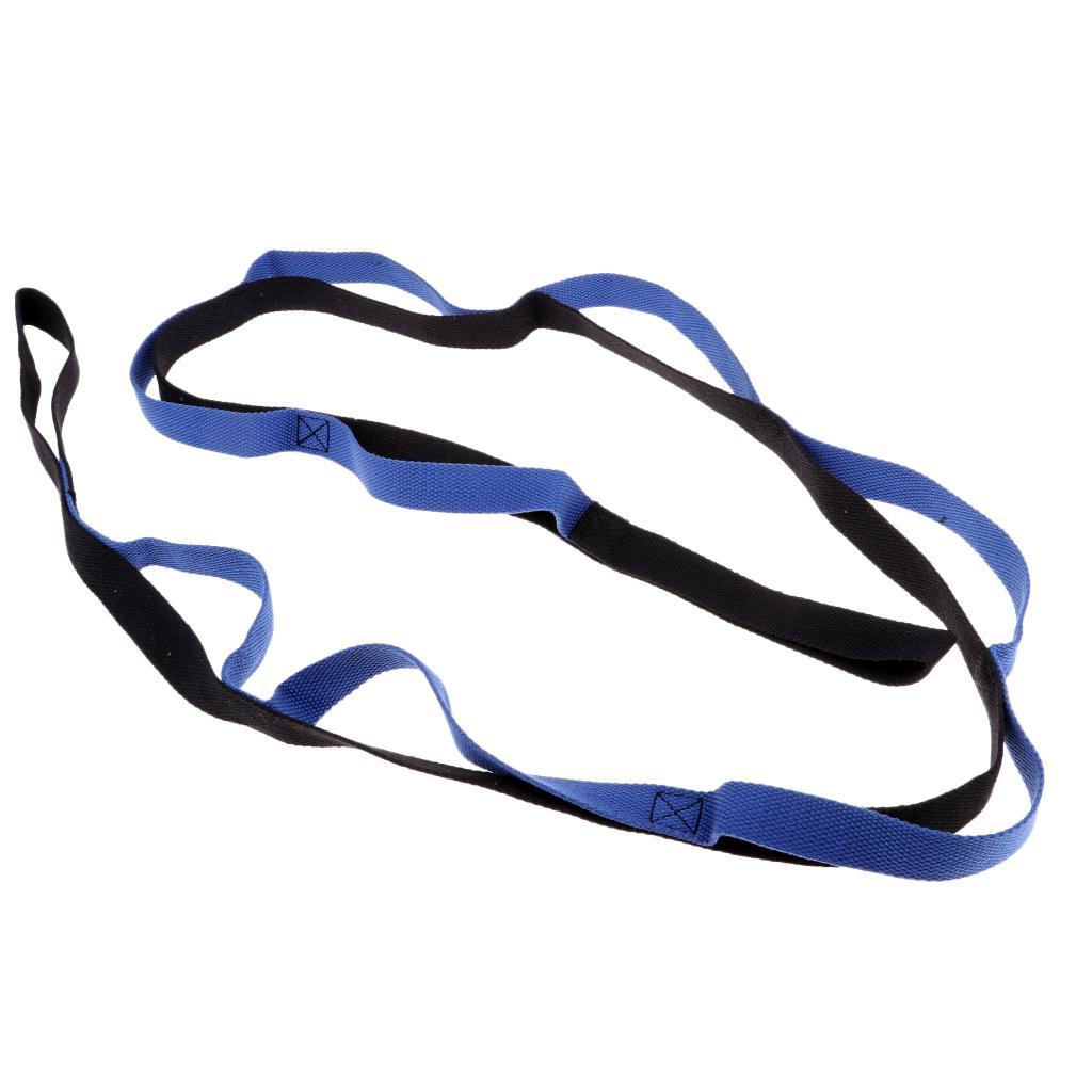 Yoga Stretch Straps with Loops, Leg Stretching Strap for Exercise, Cheer, Ballet, Dance, Gymnastics - Pack of 2
