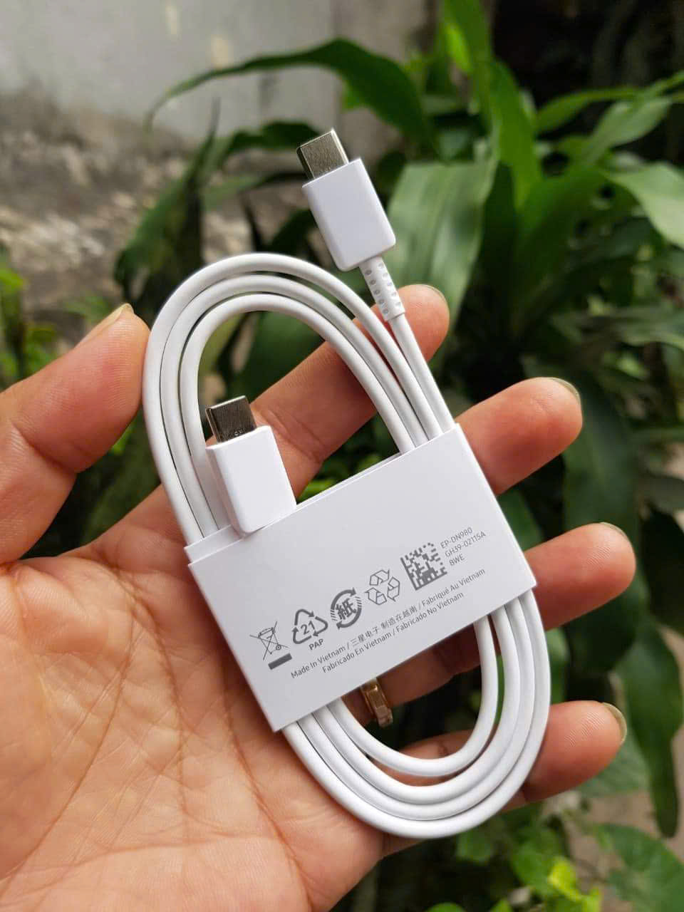 Cáp Sạc Nhanh Samsung C to C ( 2 đầu typec )-hàng chính hãng