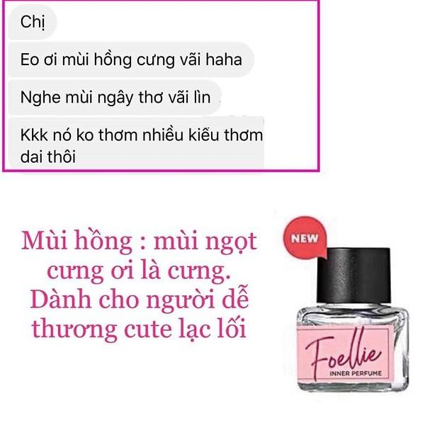 Nước hoa vùng kín hương trái cây ngọt ngào Foellie Eau De Innerb Perfume 5ml - Fleur (chai màu hồng)