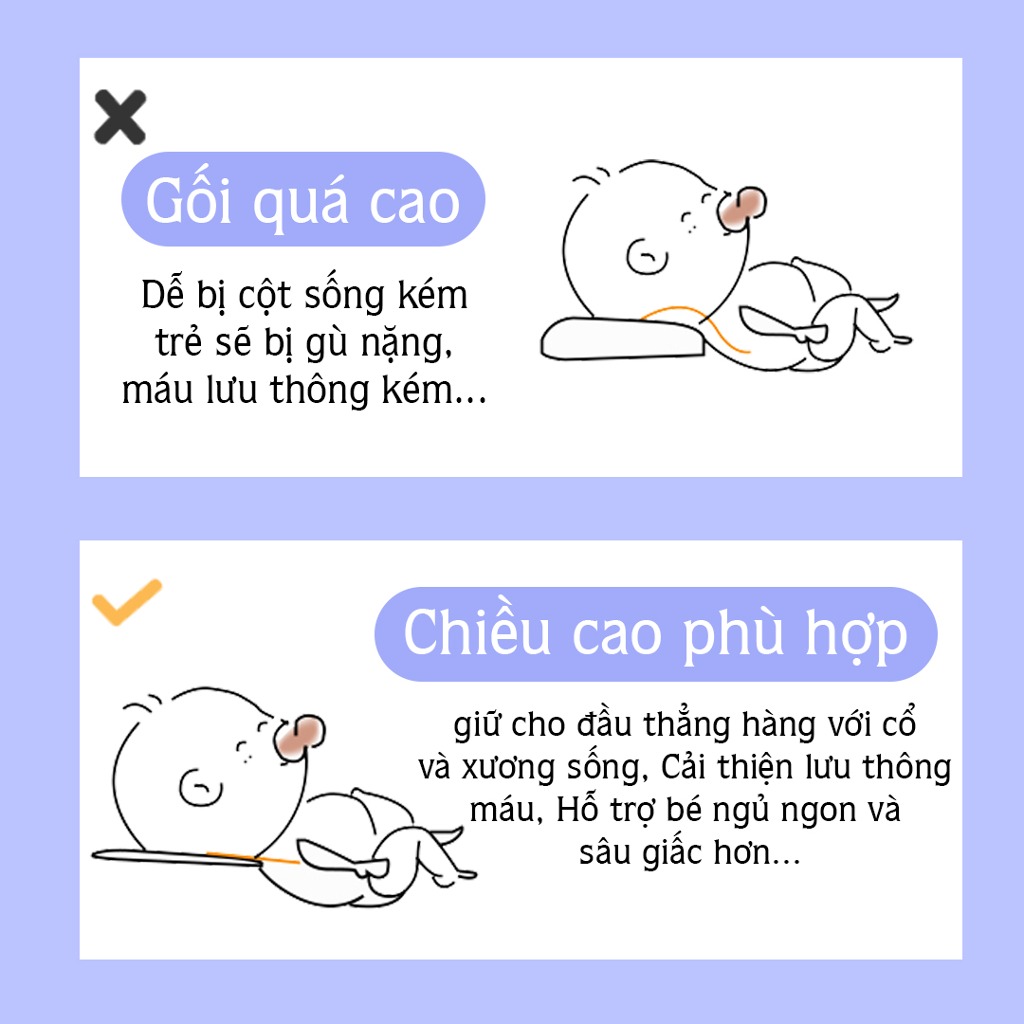 Gối cao su non cho bé PiPoVietnam - Hình voi con