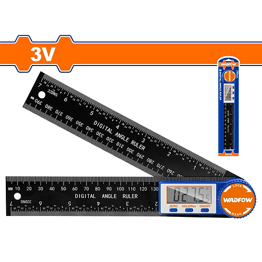 [CHÍNH HÃNG] Thước vuông gập kỹ thuật số 3V( Thước đo góc điện tử) WSR1401 WADFOW