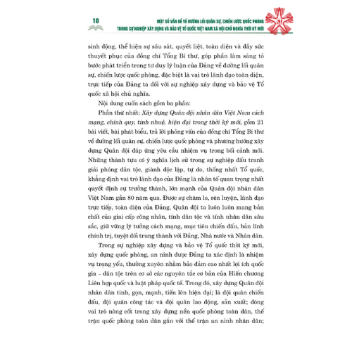 Một số vấn đề về đường lối quân sự, chiến lược quốc phòng trong sự nghiệp xây dựng và bảo vệ Tổ quốc Việt Nam xã hội chủ nghĩa thời kỳ mới