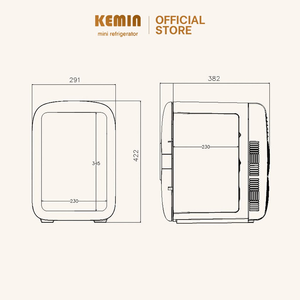 Tủ lạnh mini Kemin 22L