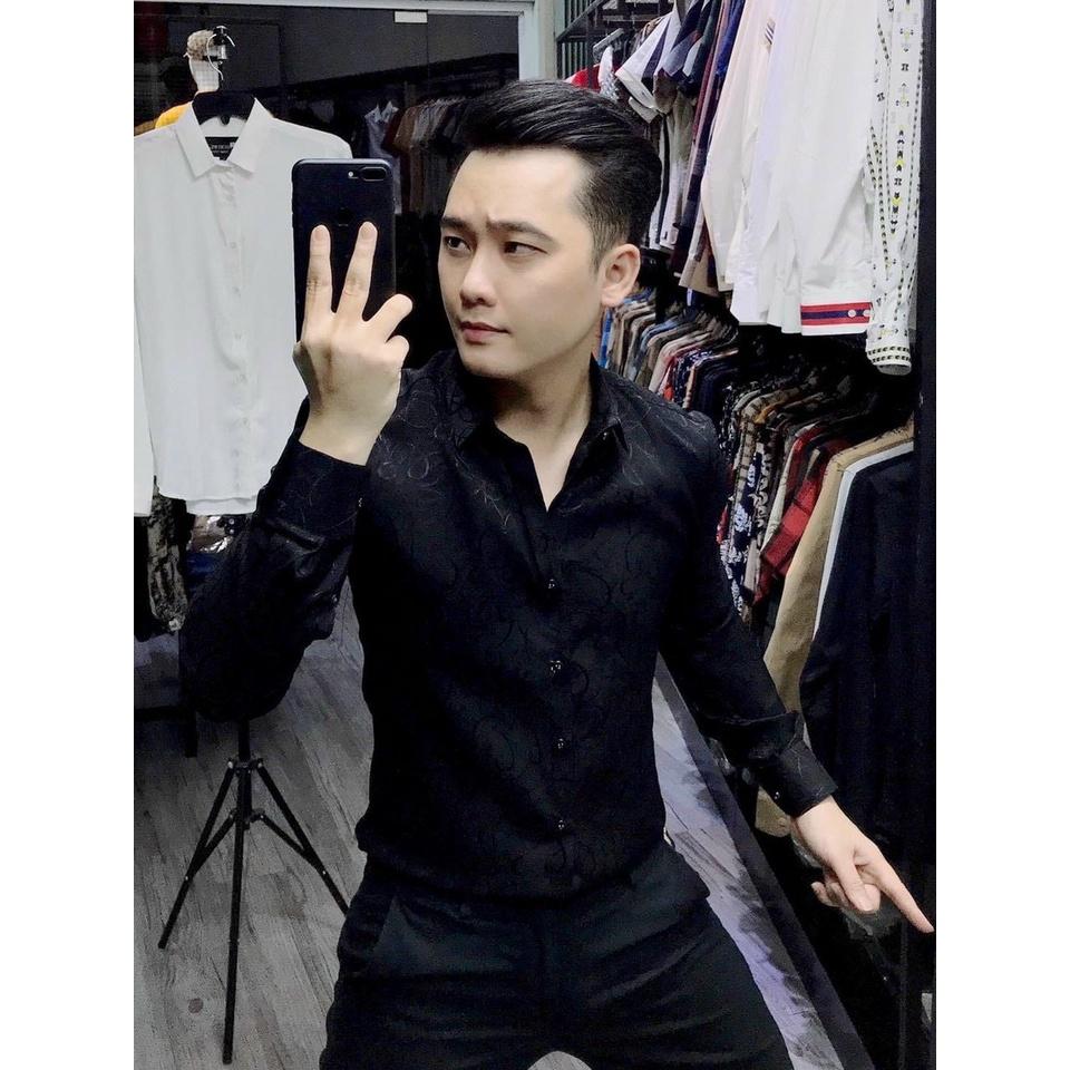 Áo sơ mi nam nữ họa tiết cao cấp vải lụa thái xịn siêu co dãn mẫu mã mới nhất Phuongnamshop20 01t