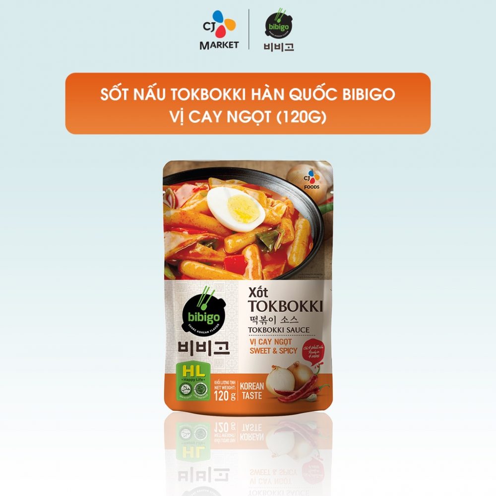 Xốt Tokbokki kiểu Hàn Quốc Bibigo 120g