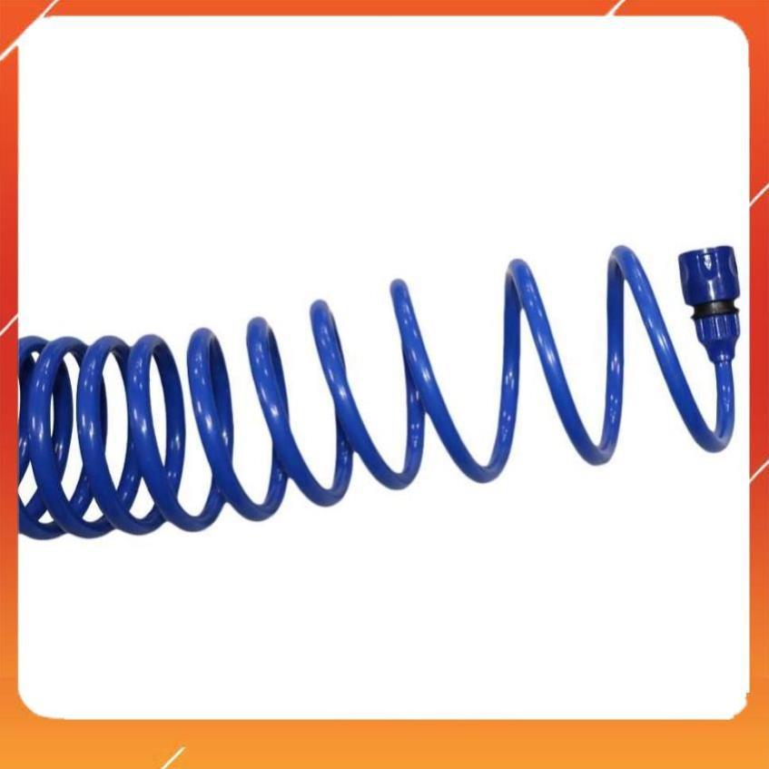 Bộ vòi xịt nước tưới cây đa năng 8 chế độ kèm dây tưới dạng lò xo co dãn 815814 loại 10m