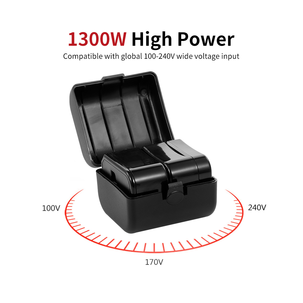 Bộ Chuyển Đổi Điện Đa Năng Cho Ổ Cắm Tại Hơn 150 Quốc Gia Anh / Mỹ / Châu Âu, Màu Đen