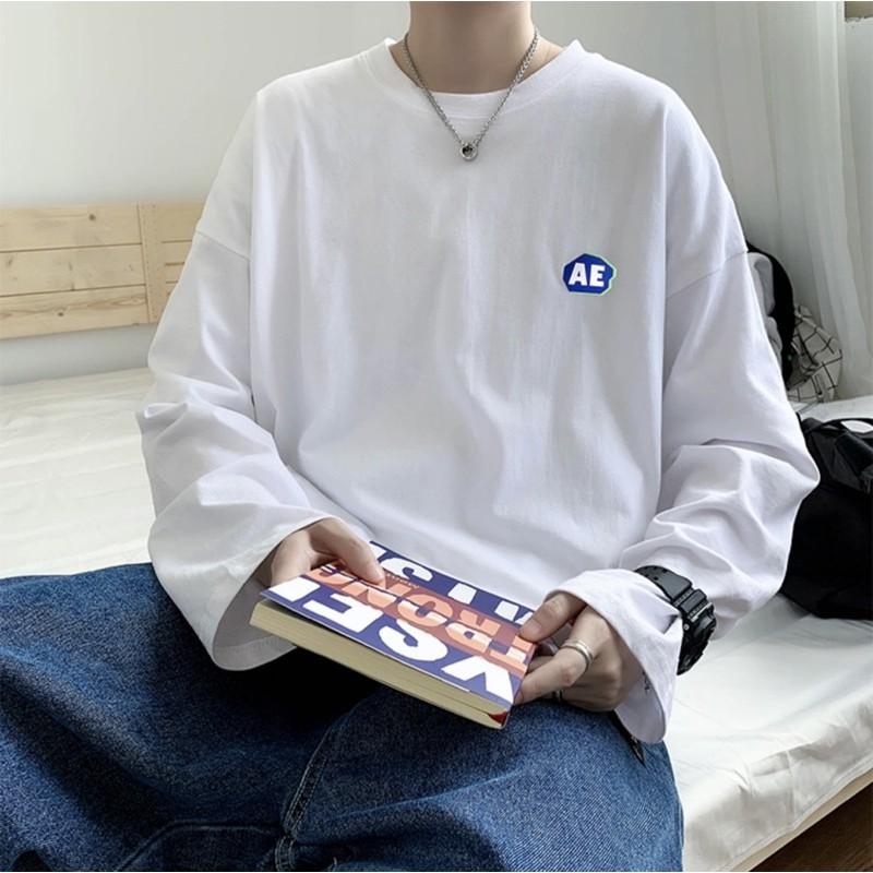 Áo Thun Tay Dài Logo AB Unisex Form Rộng