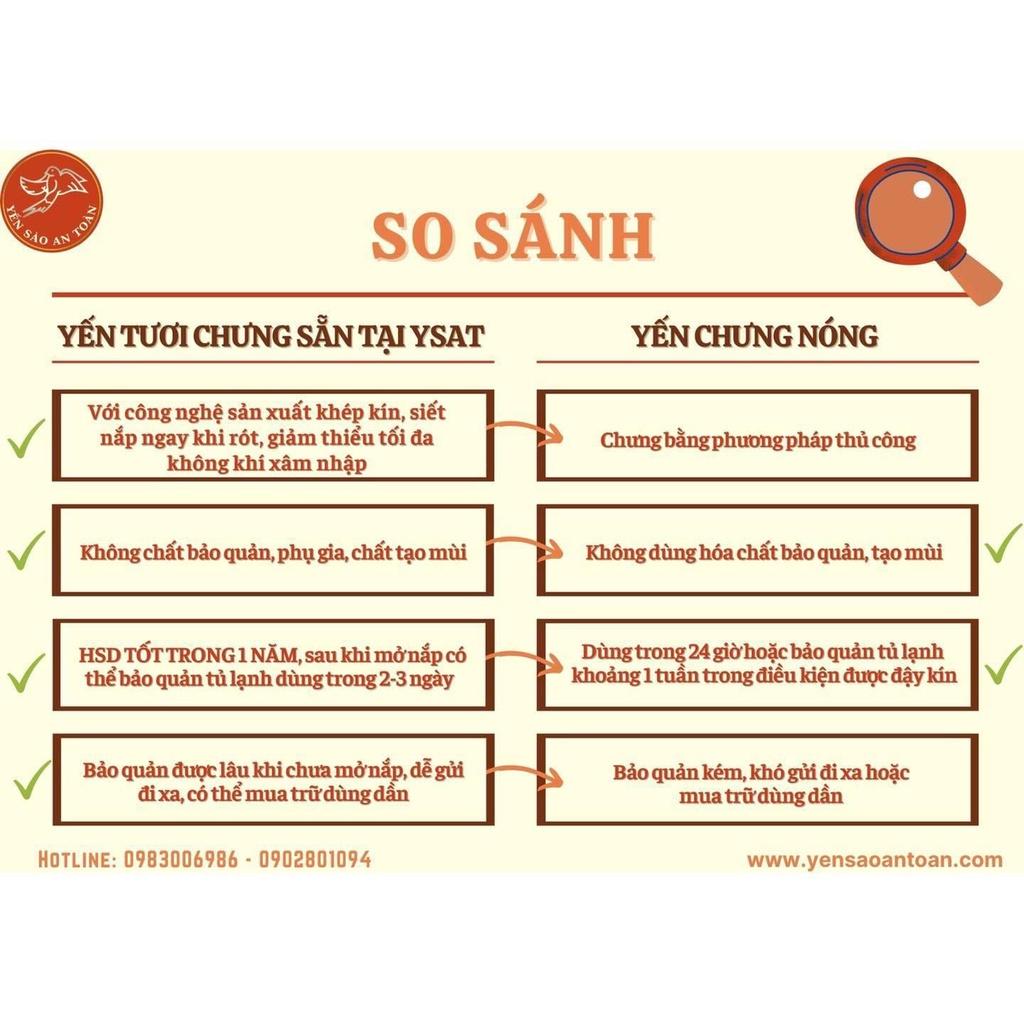 Lốc yến chưng đường phèn lớn