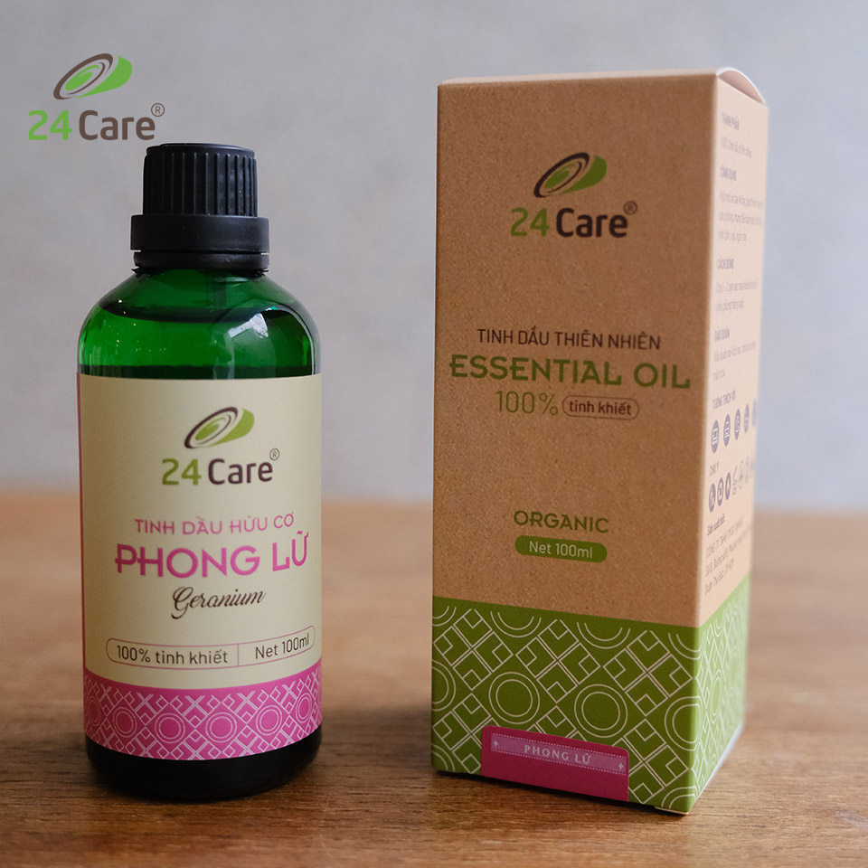 Tinh dầu Phong Lữ 24Care 10ml - Chiết xuất thiên nhiên, khử mùi, giảm căng thẳng, cân bằng cảm xúc.