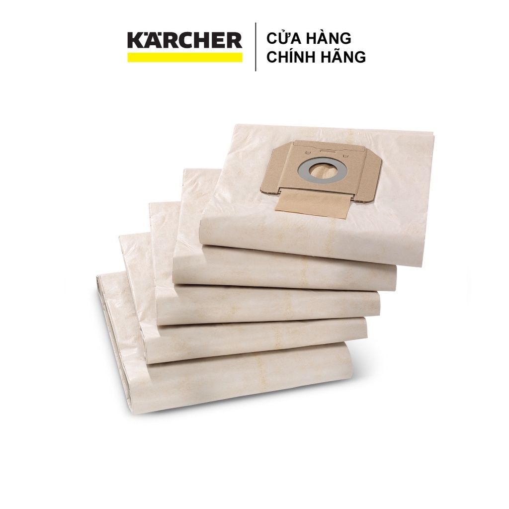 Túi lọc bụi khô dành cho máy hút bụi khô và ướt Karcher NT 48/1, NT 65/2 Eco + Me và NT 72/2 Eco (Hàng chính hãng)