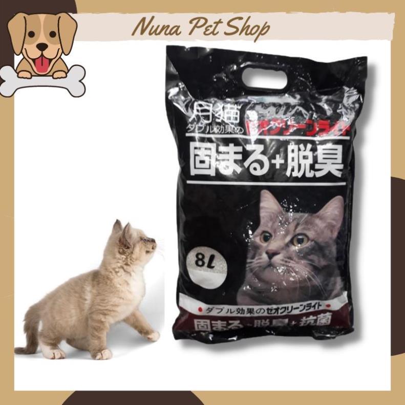 Cát vệ sinh cho mèo Moon Cat - Cát Nhật đen (Túi 9L)