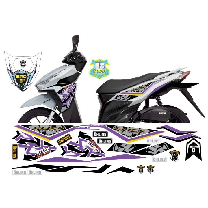 Tem rời dán xe vario 2017 dán xe trắng - Bi Decal