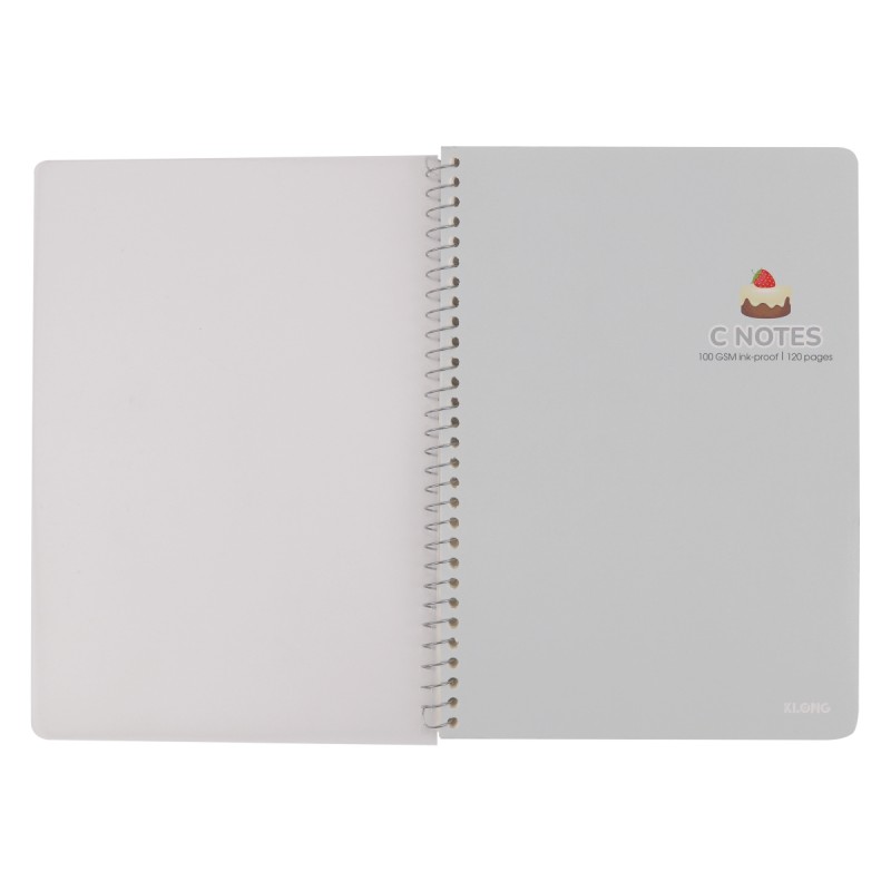 Vở C Notes (6 x 6) mm lò xo đơn bìa nhựa 2 mặt B5 120 trang 100/76; MS: 587