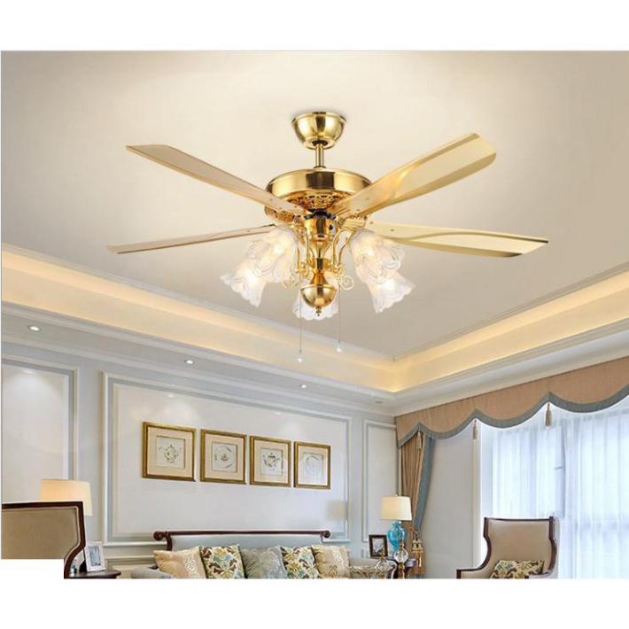 Quạt Trần nguyên nhân Lõi Đồng, nguyên nhân DC 90 W khuyến mãi Móc cao su đặc Treo Quạt Có Đèn LED, Có Điều không chạm