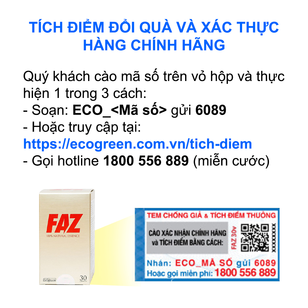 Viên uống FAZ điều hòa mỡ máu, hỗ trợ kiểm soát tăng huyết áp và các bệnh tim mạch (30 viên)