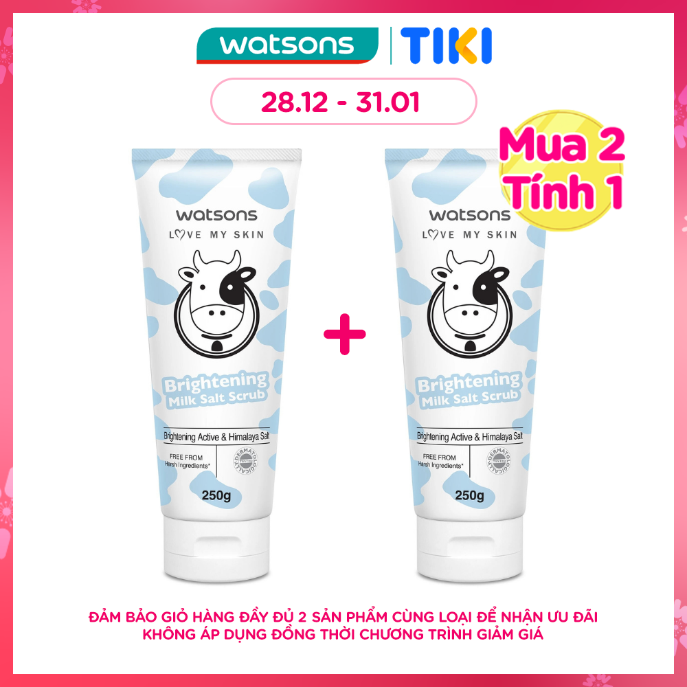 Muối Tắm Watsons Giúp Sáng Da Brightening Milk Salt Scrub 250g