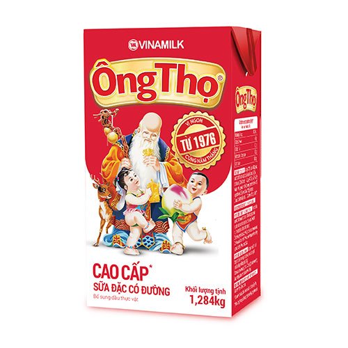 COMPO 2 HỘP SỮA ĐẶC CÓ ĐƯỜNG ÔNG THỌ ĐỎ - HỘP GIẤY 1284G