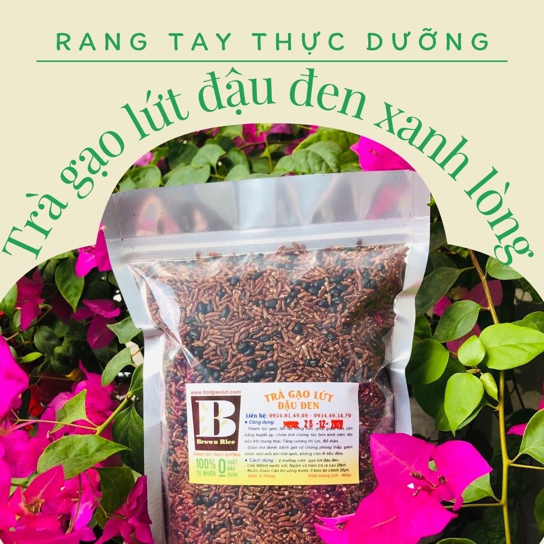 TRÀ GẠO LỨT ĐẬU ĐEN RANG