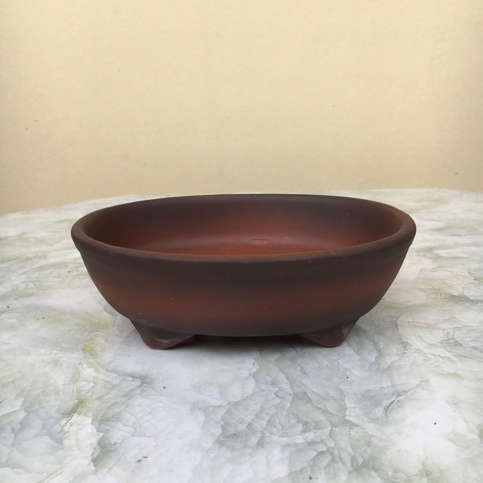 Chậu bonsai Chữ nhật mini đất nung gốm Bát tràng 1 size BM-80