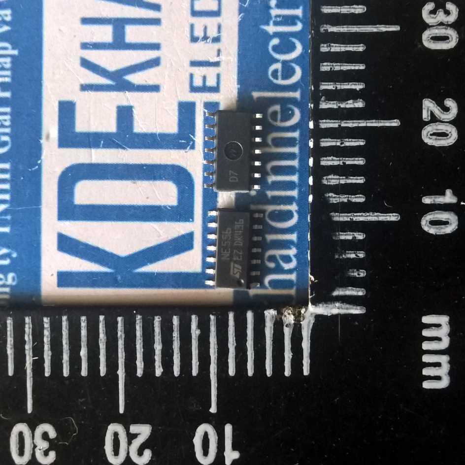 10 con NE556 556 SOP-14 IC tạo xung, 2 cổng OUTPUT KDE1346