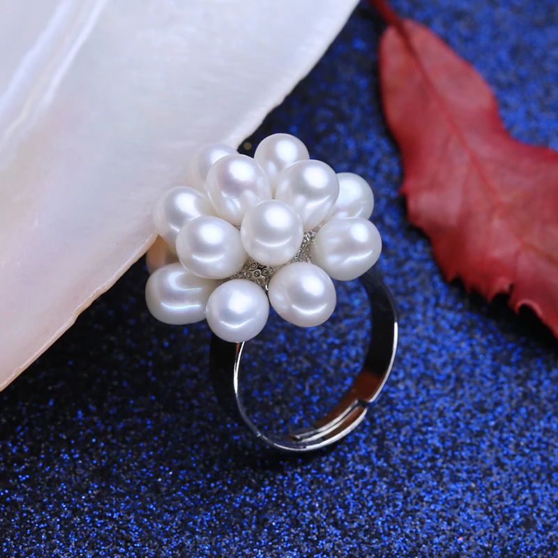 Nhẫn Ngọc Trai Bạc Cao Cấp Chùm Dâu - Trang Sức Cô Tấm - MULBERRIES PEARL - CTJ0113