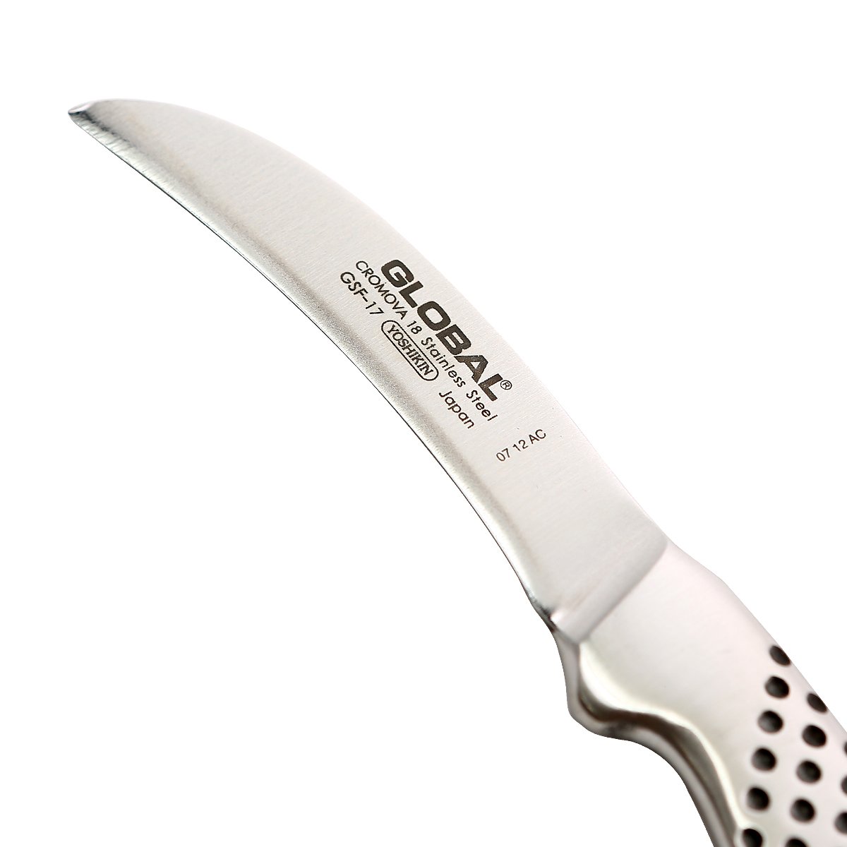 Dao bếp Nhật cao cấp Global GSF17 Peeling Knife, Curved - Dao bóc gọt hoa quả (60mm) - Dao bếp Nhật chính hãng