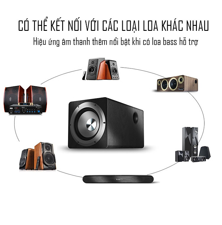 Loa Siêu Trầm Tích Hợp Amply Điện Subwoofer Công Suất Lớn 100W SU-650D