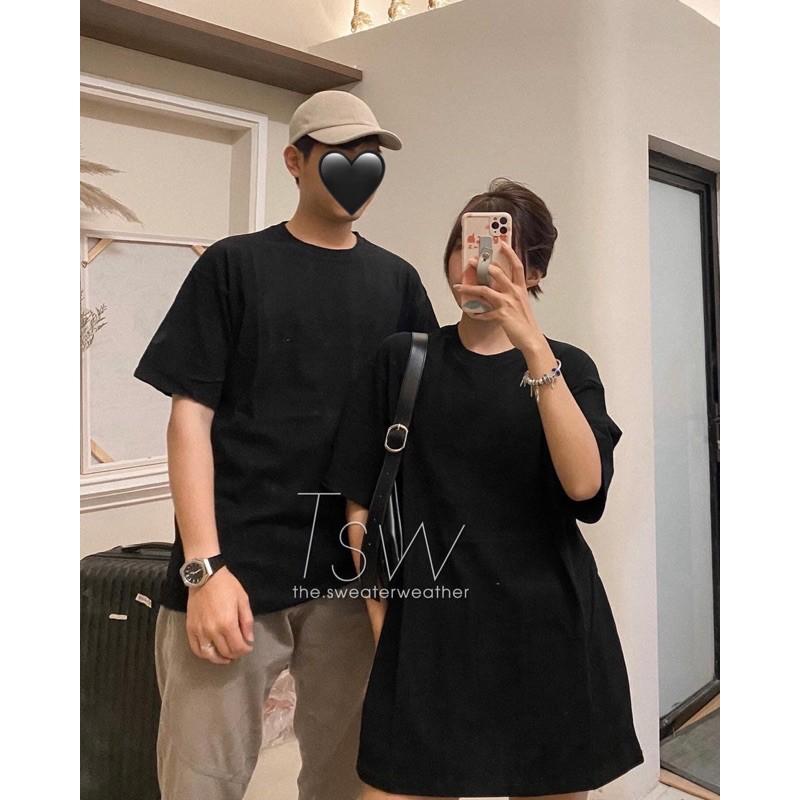 Áo Thun Form Rộng Tay Lỡ Trơn Basic, Áo Phông Đôi Nhiều Màu