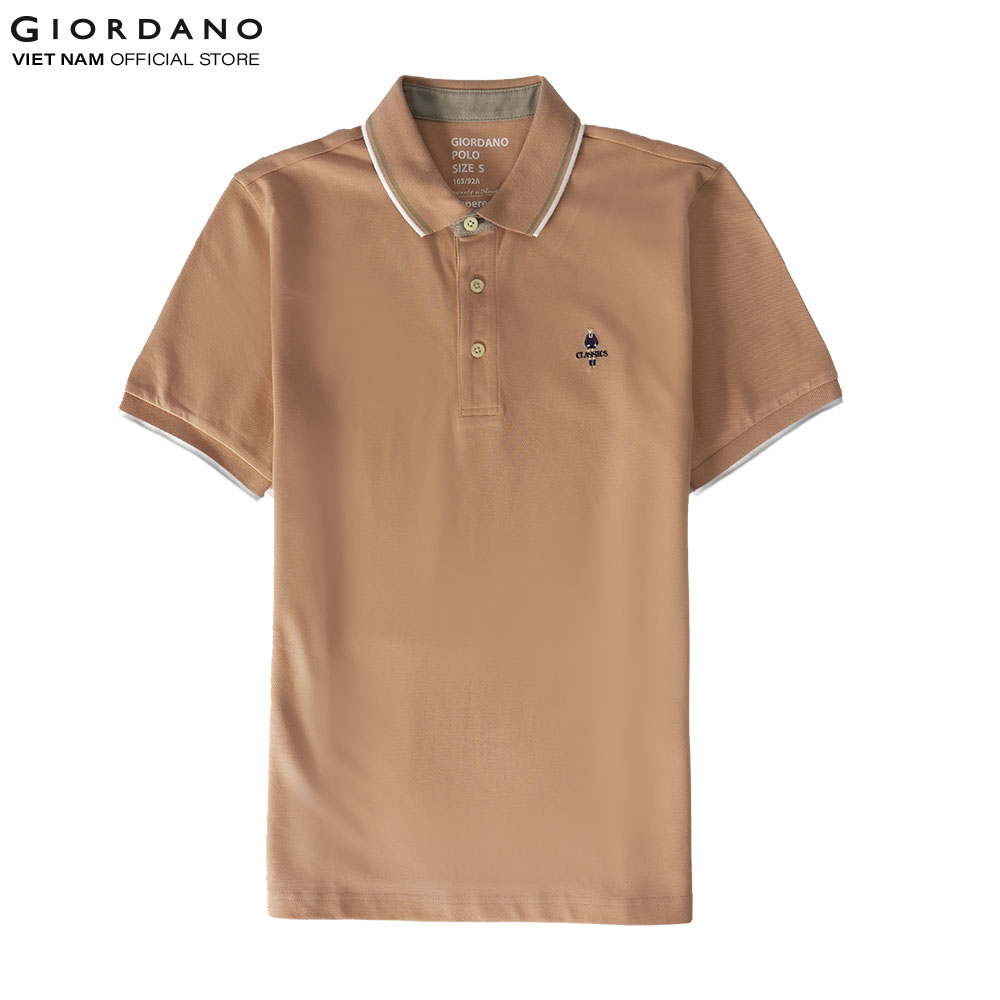 Áo Thun Nam Có Cổ Giordano Classic Polo 01011260 - 30-Hồng - XL