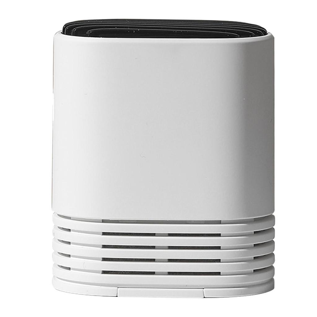 Portable Wearable Air Purifier Necklace Mini USB for Sports Office white