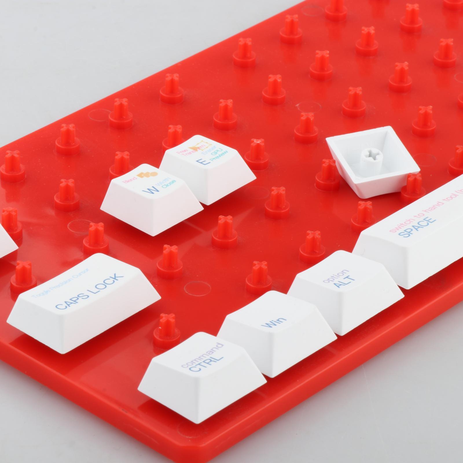 ABS Keycap Storage Box Keycaps Collection Keyboard Set Storage Dustproof Red