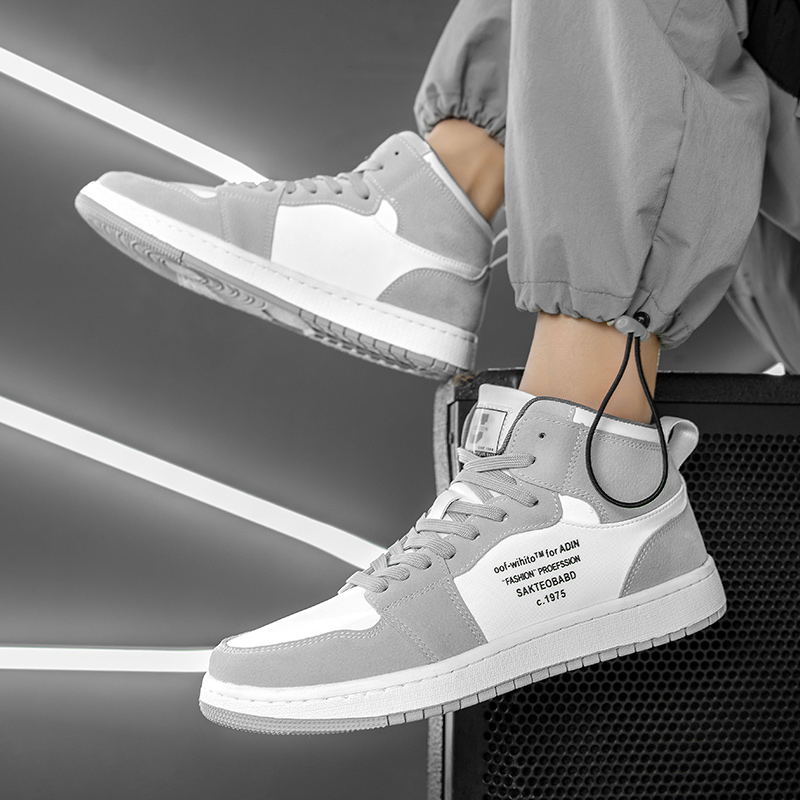 Giày Thể Thao Nam GEMI - Giày Sneaker Màu Xanh - Xám, Giày Thể Thao Form Ôm Chân, Thoải Mái - G5376