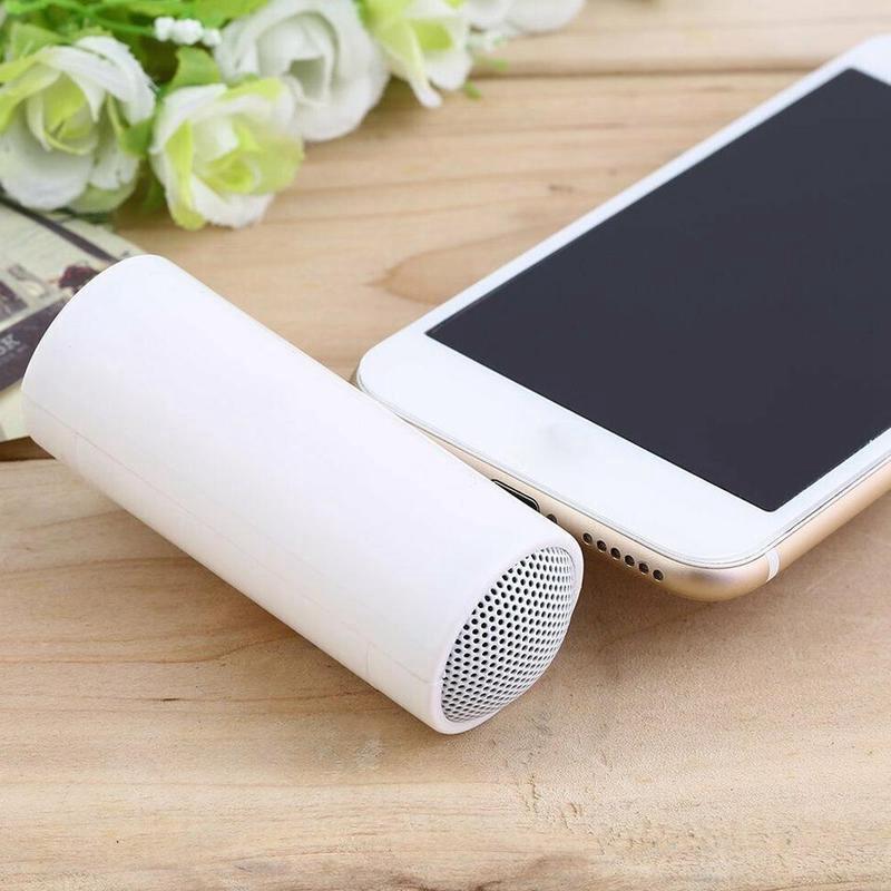 Jack Cắm 3.5Mm Stereo Loa Mini Di Động Máy Nghe Nhạc MP3 Loa Khuếch Đại Loa Cho Điện Thoại Di Động Máy Tính Bảng-Trắng