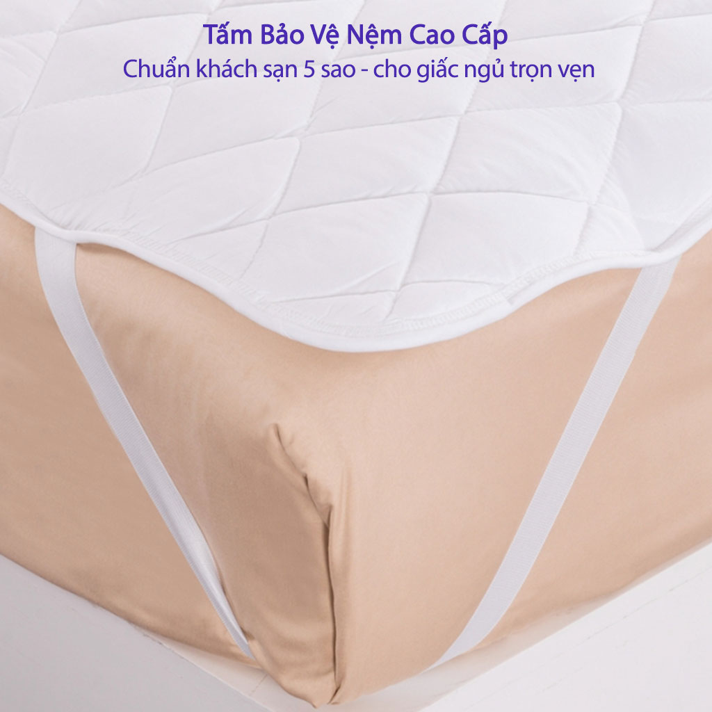 Tấm Bảo Vệ Nệm Chống Thấm Nước Cao Cấp Chuẩn Khách Sạn 5 Sao Tấm Lót Nệm Giường Ngủ Chống Thấm Bảo Vệ Nệm Trải Giường Cao Cấp Tấm Bảo Vệ Nệm Đệm Mỏng Lót Giường Ngủ Chống Thấm Cho Bé