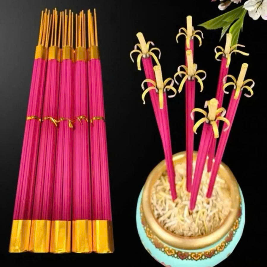 Com Bo 2 Túi  ( 18 Cây ) Nhang Nở Hoa 5 Cánh Đốt Nở Đẹp Ý Nghĩa Tâm Linh