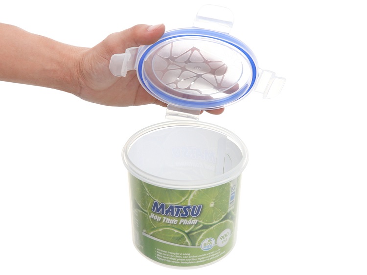 Hộp đựng thực phẩm tròn nhựa Duy Tân Matsu 900ml - 03420 - Hàng chính hãng