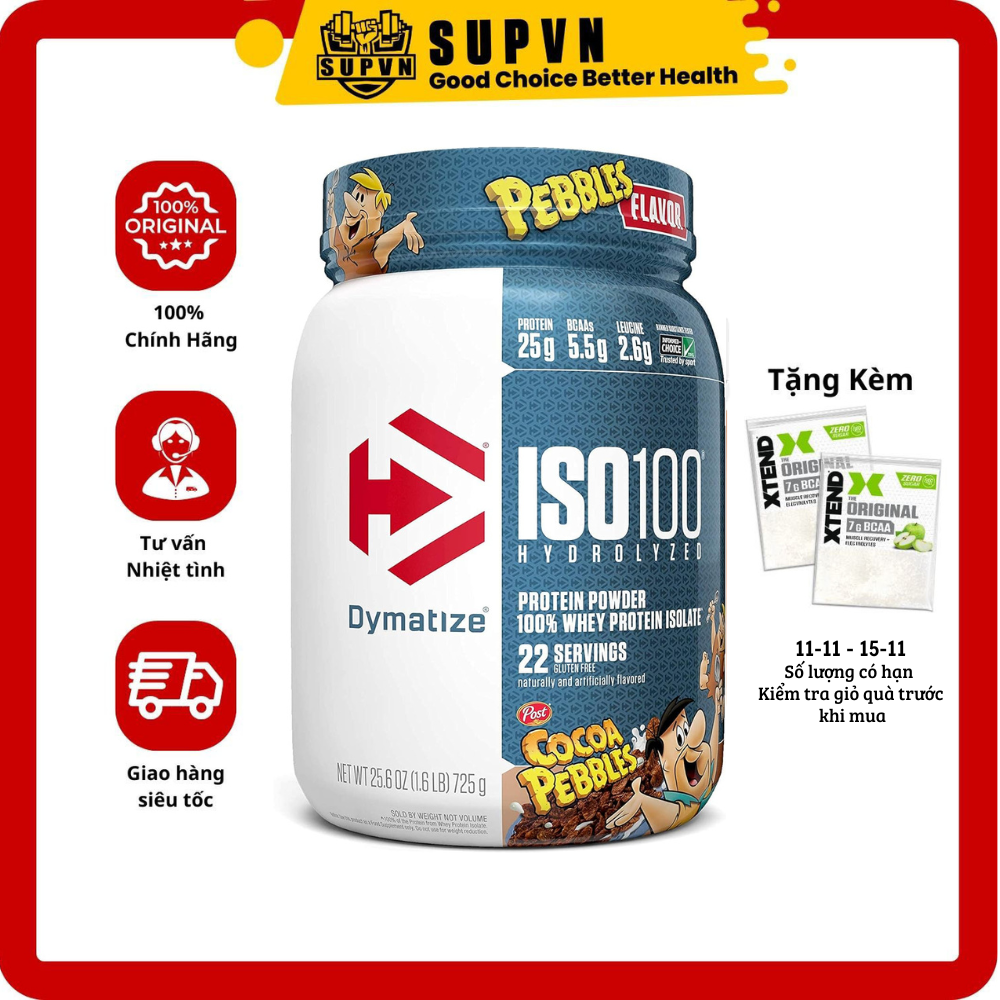 Iso 100 1.4 lbs – Bột whey isolate hấp thu nhanh, protein cao, dễ tiêu, vị ngon mịn