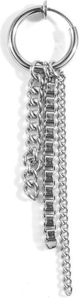 Bông tai nam 3 sợi dây xích unisex